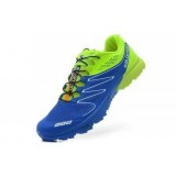 Hombre Zapatos Trail Salomon S Lab Sense Ultra M Azul/Verde Outlet Bonaire
