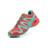 Salomon Speedcross Trail y Zapatos de Senderismo Mujer Rosado/Verde Baratas Precio